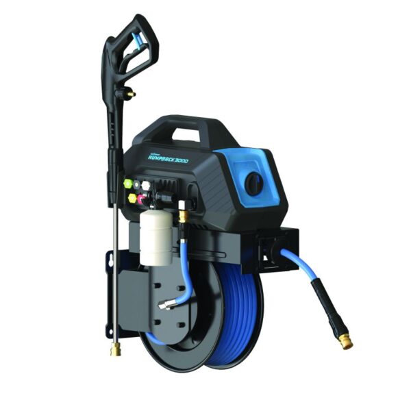 MÁQUINA ALTA PRESSÃO C/ ENROLADOR DE MANGUEIRA 15M – BLUBIRD 180Bar